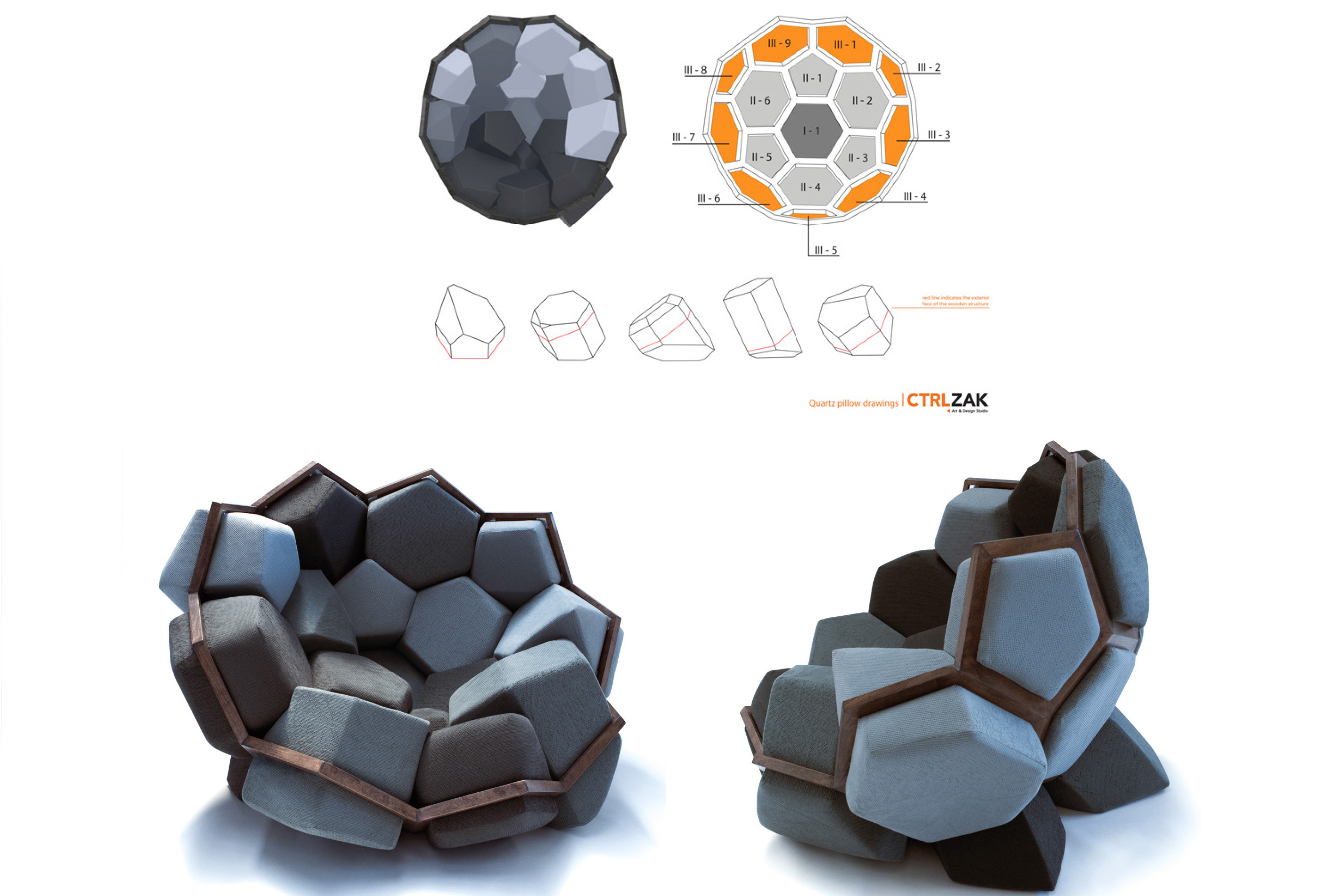 Quartz armchair hot sale